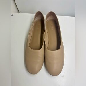 Vince Tan Leather Flats